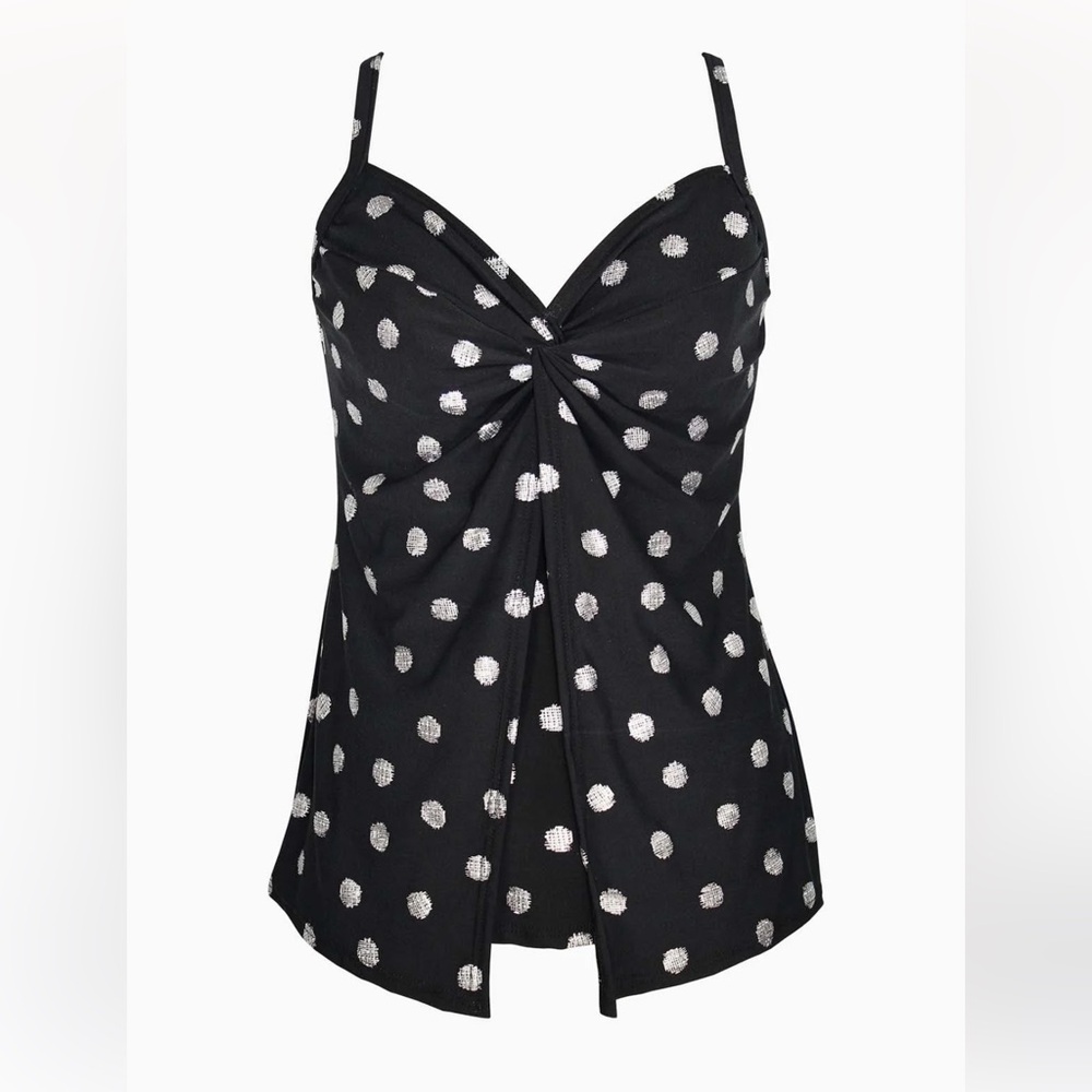 NWT MIRACLESUIT Pizzelles Love Knot Tankini Top - Picture 5 of 7